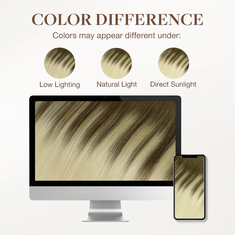 Ash Brown to Platinum Blonde (9/60) Tape-Ins 50g - Image 11